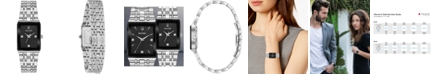 Bulova Women's Futuro Diamond Accent Stainless Steel Bracelet Watch 21x32mm